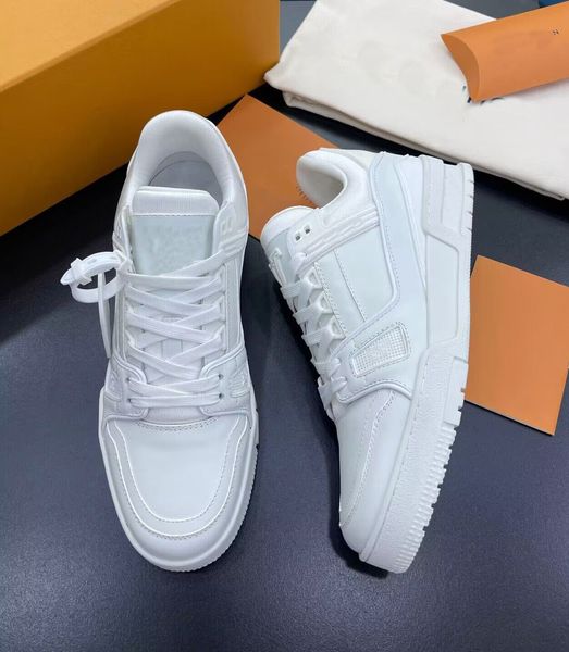 Nouveau favori chaussures de baskets vintage pour hommes en cuir de veau grainé tissu technique Abloh Virgil décontracté marche célèbre marque en caoutchouc semelle à crampons fête homme baskets de mariage