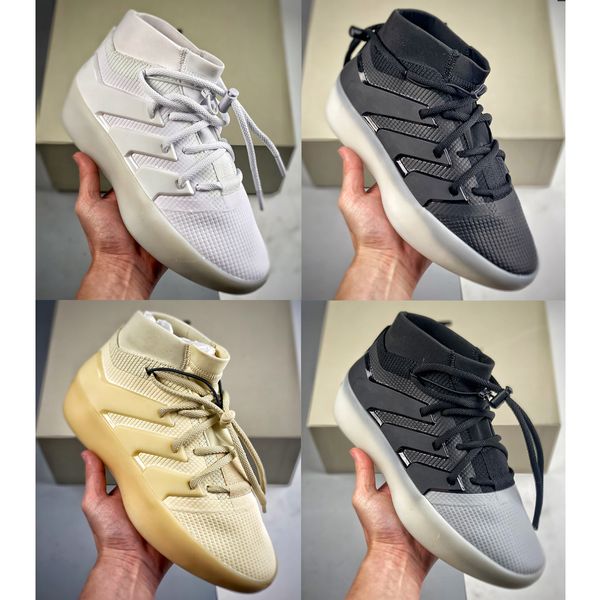 Nouvelles peurs rivalité de Dieu X Athletics I Chaussures de basket-ball FOG Originals Basketball US 13 Designer Casual Chaussures Noir Blanc Gris Hommes Sports Baskets Basses Grande Taille Eur 36-47