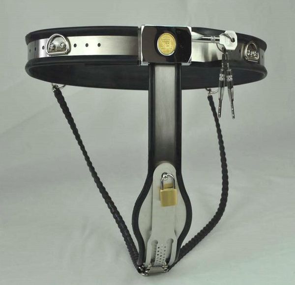 Dispositifs de ceinture de chasteté en acier inoxydable modèle Y réglable pour femme avec prise vaginale culotte de retenue de bondage jouet sexuel BDSM