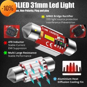 Nuevo adorno LED Canbus C5W C10W bombillas 31mm 36mm 39mm 41mm 1860 CSP 1 SMD luz de techo de coche sin Error lámparas de lectura interiores de coche