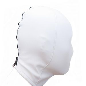 Nouveau masque à capuche fétiche en Faux cuir souple en PVC, ensemble de couvre-chef de jeu de lit pour Couple adulte 0289230Y