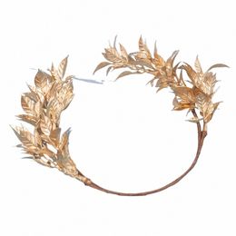 NIEUW FI Design Hair Accessies Delicaty Golden Leaf Wedding Bride Hair Bands For Women S93G#