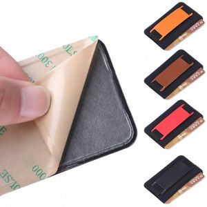 NIEUWE FI Elastische kaarthouder Universele mobiele houder -houder ID -kaarthouder Cellphe Pocket Card Pouch Adhesive Sticker V7R4#