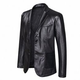 Vestes en cuir Fi pour hommes, vêtements d'extérieur, manteaux pour hommes, printemps-automne 2023, veste en PU, grande taille 5XL 6XL 7XL J8LE #