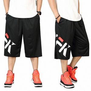 Nieuwe fi mannelijke zomer casual rechte broek voor heren shorts capri hiphop losse plus size XL 2XL 3XL 4XL 5XL 6XL 7XL C5AR #