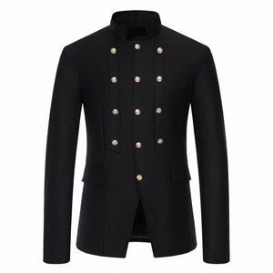 Nieuwe Fi Heren Paleis Blazer Jas Middeleeuwse Luxe Pak Party Cosplay Kostuum Mannelijke Knappe Bruiloft Gentleman Blazer Jassen G2y4 #