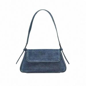 Nouveau Fi populaire Denim sac à bandoulière persalisé Design sacoche Texture exquise unique épaule aisselle petit sac carré J6O9 #