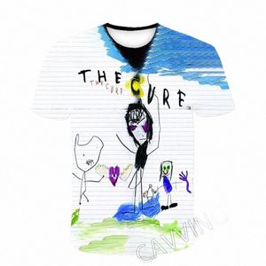 Nouveau Fi Femmes / Hommes 3D Imprimer The Cure Band Casual T-shirts Hip Hop T-shirts Harajuku Styles Tops Vêtements T01 T7DW #