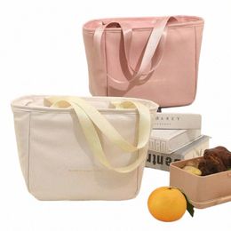 Nieuwe Fi Vrouwen Tote Lunch Zakken Outdoor Picknick Bento Lunchbox Cosmetische Opslag Insati Tas Draagbare Voedsel Koeler Thermische Zak Q9RB #