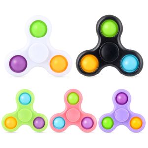 Nouveau fidget Spinner Toys Fingertip Multi-couleur Spnining Top Stress Relief Discompression Adults Toy Cadeaux pour garçons