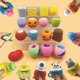 Nieuwe fidget Toys Decompression Cup Vier Galaxy Astronauten Puppy House Cheese Mouse Squeeze Toy Squishy Grappige anti-stress Relief Gifts For Kids