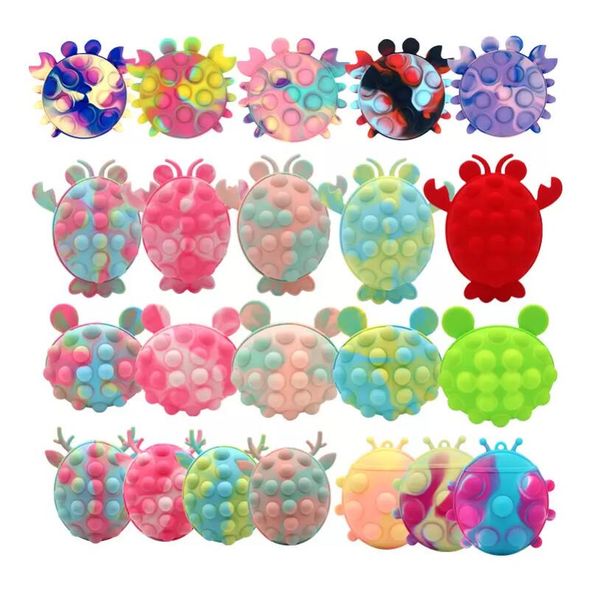 UPS Fidget Toys Manufacturers Wholesale Nouveau Silicone 3D DÉCOMPRESSION BAL ANIMAL POP BULLE BOULLE EN BIGH