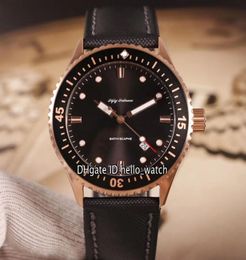 Nuevo Fincy Fathoms 50 Fathoms 50001110b52a Negro Negro Reloj Ratio de oro Rose Correa de nylon azul Relojes de alta calidad H3236297