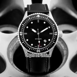 Nieuwe vijftig vadems 50 vadems Bathyscaphe 5000-1110-B52a Steel Case Black Dial Automatic Mens Watch Nylon Leather Watches Puretime 1920