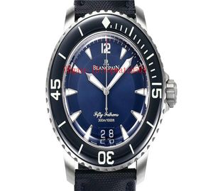 Nieuwe vijftig fathoms Grande Date 5050 Watch PolsWatch Zwitsers Automatische 28800 Vph Titanium Case Arc Sapphire Super Luminisiscents Water 6586022