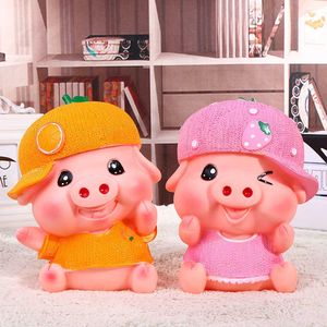 Nieuwe beeldjes Cartoon varken Afbeelding Geld Money Boxe Children Toys Birthday Gift Money Saving Boxes Large Piggy Bank Coins Storage Box Kawaii Home Decor G230523