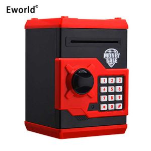 Nouvelles Figurines Eworld Hot Nouvelle Tirelire Mini ATM Tirelire Sécurité Mot De Passe Électronique À Mâcher Pièce Dépôt En Espèces Machine Cadeau pour Enfants Enfants G230523