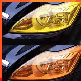 Nieuwe film Zelfklevende mist Lamp Koplamp Staartlichttoon Autolicht Sticker Duurzame Tint Vinylfilm Sticker CAR Interior Accessoires