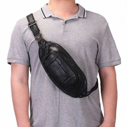 Nouveau sac de ceinture pour hommes multifonctions en peau de vache de première couche Ceinture rétractable Sac à bandoulière Tendance homme Pochette de ceinture Sac de taille en cuir V5kj #