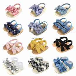 Neue Erste Wanderer 2022 Baby Mädchen Sandalen Leinwand Bowknot Kleinkinder Neugeborenen Infantil Sandalen Sommer Kleinkind Baby Mädchen Weiche Krippe Schuhe Kleinkinder Sandale