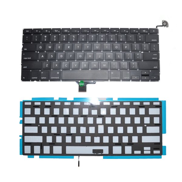 NOUVEAU Fit pour Macbook Pro Unibody A1278 13 '' clavier de mise en page noir américain avec rétro-éclairage