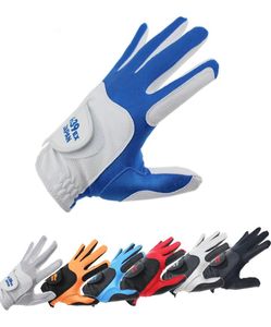 Nouveaux gants de golf FIT39 Gold de haute qualité PU Super Stretch Elastic Men039 Gants de sport à main gauche 5 Couleurs Sélection Golf Supplies Fre4978142
