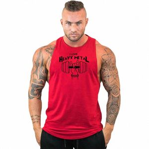 Nouveau Fitn Vêtements Bodybuilding Chemise Hommes Top pour Fitn Sleevel Sweat Gym T-shirt Bretelles Homme Stringer Gilet Homme T8l6 #