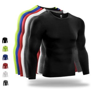 Nouveau fitness CHIRT CHIRT HOMMES COLLES SPORTS TRAVAGE THIRT LONGSLEEVE CHAUDS AVEC Vêtements d'entraînement Spandex en tissu en laine en laine 1347412