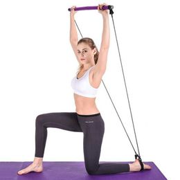 Nieuwe Fitness Yoga Pilates Bar Stick CrossFit Resistance Bands Trainer Yoga Trek Hengels Pull Touw Draagbare Home Gym Body Training H1025