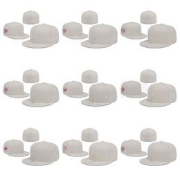 Nieuwe gepaste petten Baseball Hat Cream Pink NY La Sox SF Atl Toronto Houston Phi All Size Mix Match Order All Caps Hoge kwaliteit Hoed