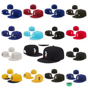 Nouveaux chapeaux ajustés taille Snapbacks Ball Designer Hat Caps plat de football réglable Tous l'équipe Logo Lettre de sport extérieur broderie de mode fermé Bons de godet flexible