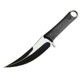 Nuevo cuchillo de hoja fija D2 cuchillas de trefilado CNC G10 mango Karambit garra cuchillo equipo táctico al aire libre H5425