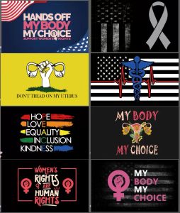 Nouveaux drapeaux Mon corps Mon choix Espoir Amour Égalité Inclusion Gentillesse Les droits des femmes sont les droits de l'homme Bannière Drapeaux Livraison DHL