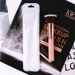 Nuevo cepillo de base de cabeza plana Hot Btyle single Pink Handle Rose Gold bb cream brocha de maquillaje herramientas de maquillaje de alta calidad