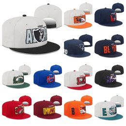 Nieuwe Platte Snapbacks Getailleerde hoeden balbaskbal Ontwerper hoed alle team Logo Katoen Letter Borduursel Verstelbare hoedbasketbal voetbal Caps buitenshuis Sport Mesh pet