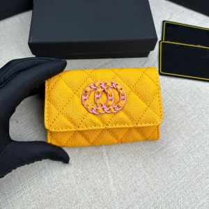 Nouveaux portefeuilles à plis caviar pour femmes caviar bourses de pièce de crédit midi portefeuille de poche portable porte-carte de carte d'identité