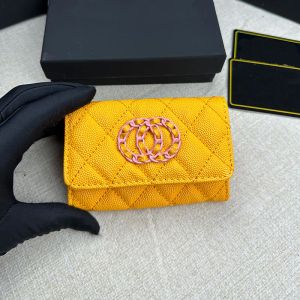 Nieuwe flip -portemonnee Designer Wallets Caviar Dames munt portemonnees creditcard slot mini draagbare pocket portemonnee ID -kaarthouder portemonnee