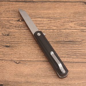 Nouveau couteau pliant Flipper 5Cr13Mov lame à pointe de chute en satin G10 + manche en tôle d'acier inoxydable roulement à billes couteaux de poche EDC