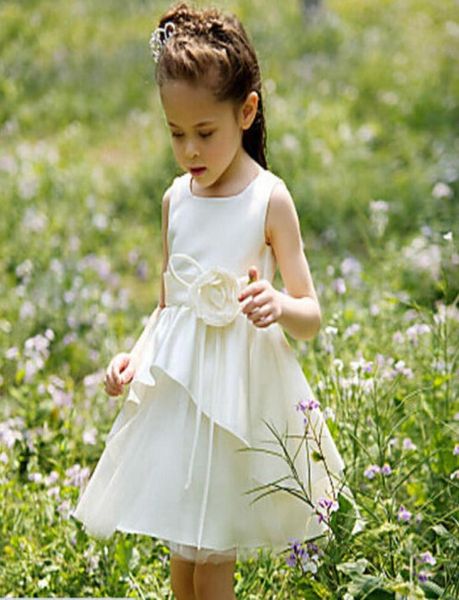 Nueva flor vestidos de niña fiesta desfile vestido de comunión para niñas pequeñas vestido de princesa para boda 83140281342557