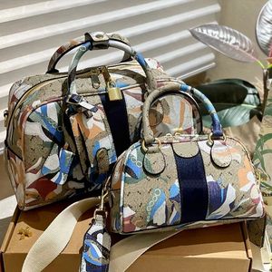 Nieuwe bloemenpatroon kussentas voor dames handtas Designer Ophidias Bostons tassen luxe heren grote capaciteit crossbody schoudertas vintages bagagetassen