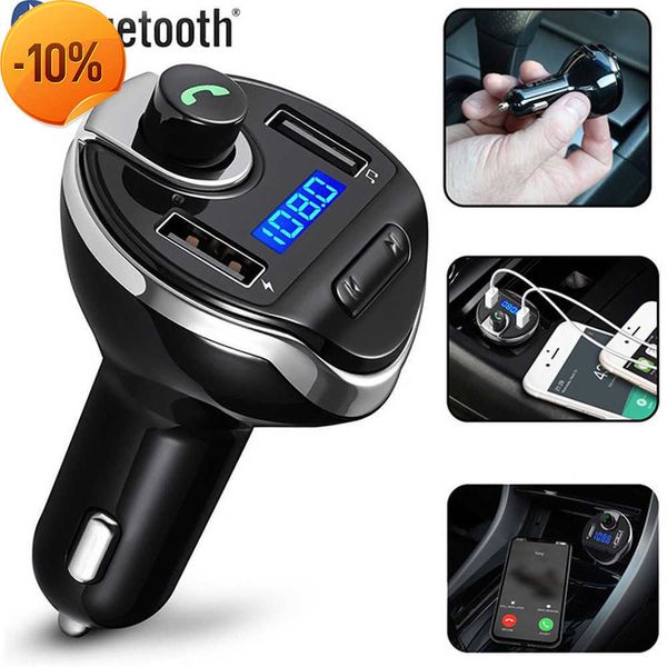 Nouveau transmetteur FM modulateur Aux Kit mains libres Bluetooth voiture Audio lecteur MP3 double chargeur de voiture USB avec Charge rapide 3.4A