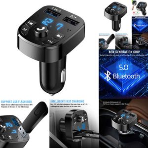 Nouveau transmetteur FM Bluetooth Audio double USB lecteur MP3 Autoradio mains libres 3.1A chargeur rapide accessoires de voiture