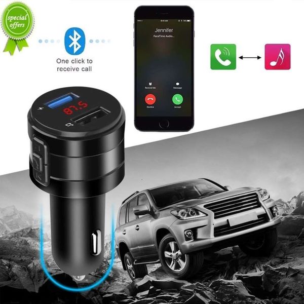 Nouveau modulateur transmetteur FM sans fil Bluetooth 3.1A USB, chargeur rapide, Radio Aux, lecteur Mp3, musique, Kit mains libres pour voiture, nouveau