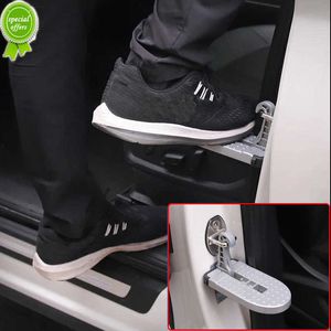 Nieuwe opvouwbare auto dakrek Stap Universal Auxiliary Foot Pedaal Aluminium legering Veiligheid Hamer voor Auto -accessoires Multifunctioneel