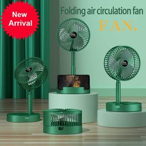 Nieuwe opvouwbare ventilator Portable Silencioso Floor Fan Ventilador Portatil USB Oplaadbare derde versnelling Zomertafel Bureau Buiten Camping Fan