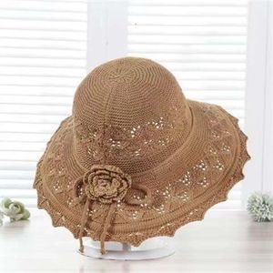 Nouvelle pliable d'été d'été pour femmes Sunshade coréenne édition solaire Sun Sun Big Brim Beach Four Seasons Cool Hat Femmes