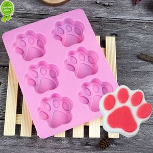 Nouveau Silicone De Qualité Alimentaire Fondant Chien Empreinte Gâteau Moules Cupcake Cookie Chat Patte Pieds Moule À La Main Savon Moule Cuisine Cuisson Outil