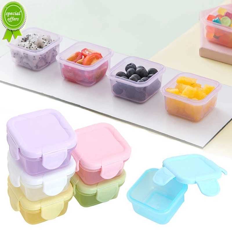 New Food Storage Container Small Plastic Moisture-proof Containers Mini Kitchen Storage Box with Leakproof Lid Kitchen Accessories