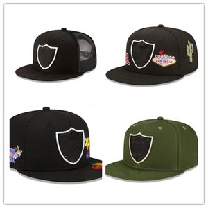 Nouveau Football 2023 Snapback Chapeaux Las Vegas Team Noir Vert Couleur Cap Snapbacks Réglable Mix Match Order Toutes les casquettes Top Quality Hat