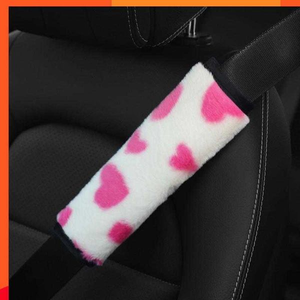 Nouveau pour adultes jeunes enfants voiture ceinture de sécurité épaulière en peluche Auto ceinture de sécurité couvre confortable voiture doux ceinture de sécurité couverture voiture coussin